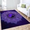 6x8 ft Area Rugs Mandala Print Purple Machine Washable Rug Soft Carpet Low Pile Non Slip Large Rugs for Living Room Bedroom Nursery Office Dining Room Home Deco view 4