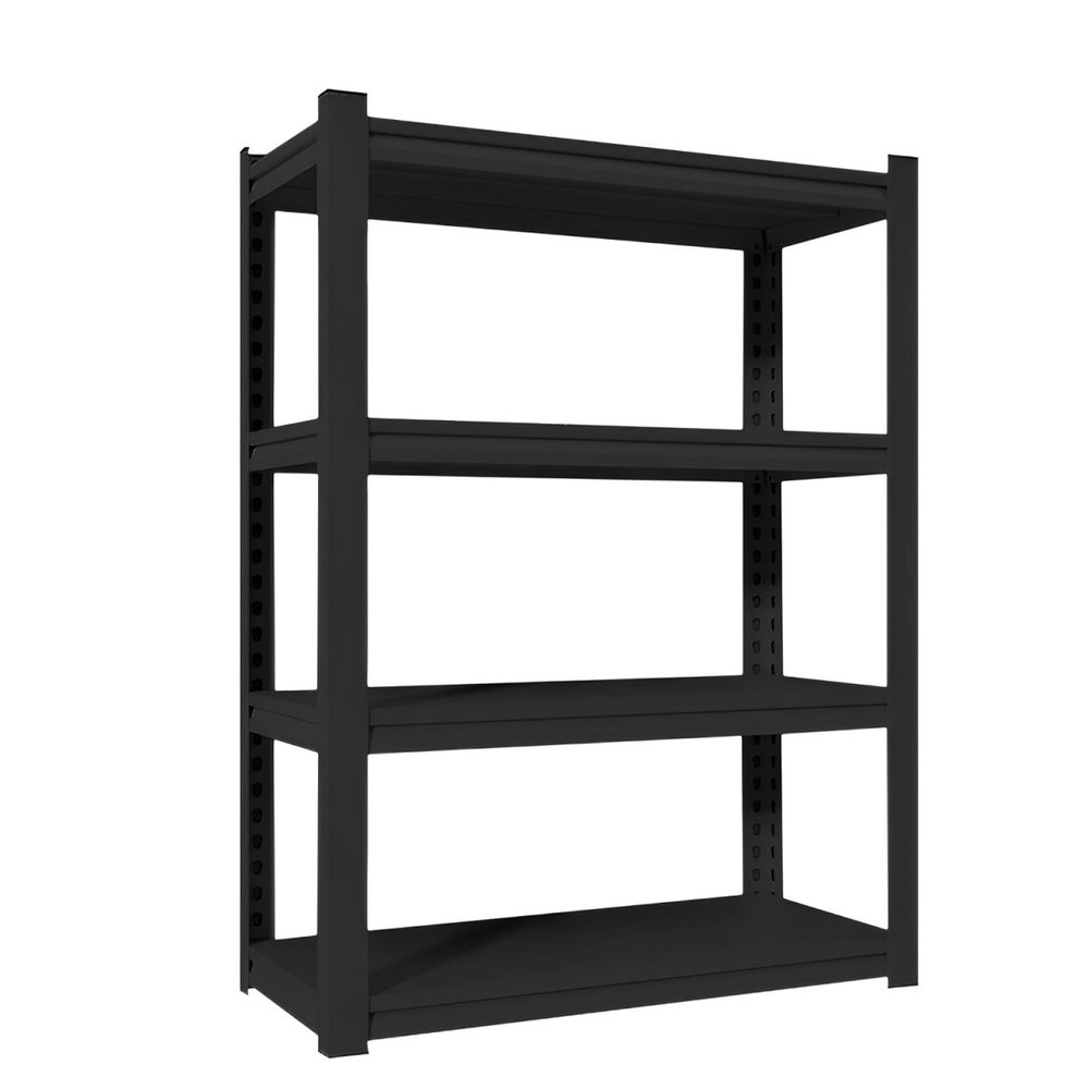 EQWZUPD Garage Shelving, Garage Storage Shelves, Metal Shelving, Single Layer Can Bear 200kg, Adjustable Layer Height, Heavy Duty Shelving for Home, Garage, Supermarket, Warehouse, Kitchen
