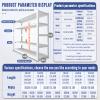 EQWZUPD Garage Shelving, Garage Storage Shelves, Metal Shelving, Single Layer Can Bear 200kg, Adjustable Layer Height, Heavy Duty Shelving for Home, Garage, Supermarket, Warehouse, Kitchen view 2