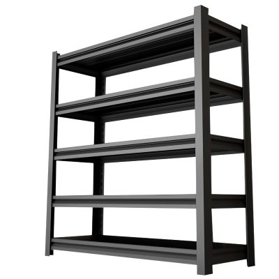 EQWZUPD Garage Shelving, Garage Storage Shelves, Metal Shelving, Single Layer Can Bear 200kg, Adjustable Layer Height, Heavy Duty Shelving for Home, Garage, Supermarket, Warehouse, Kitchen