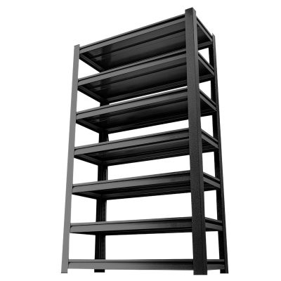 EQWZUPD Garage Shelving, Garage Storage Shelves, Metal Shelving, Single Layer Can Bear 200kg, Adjustable Layer Height, Heavy Duty Shelving for Home, Garage, Supermarket, Warehouse, Kitchen