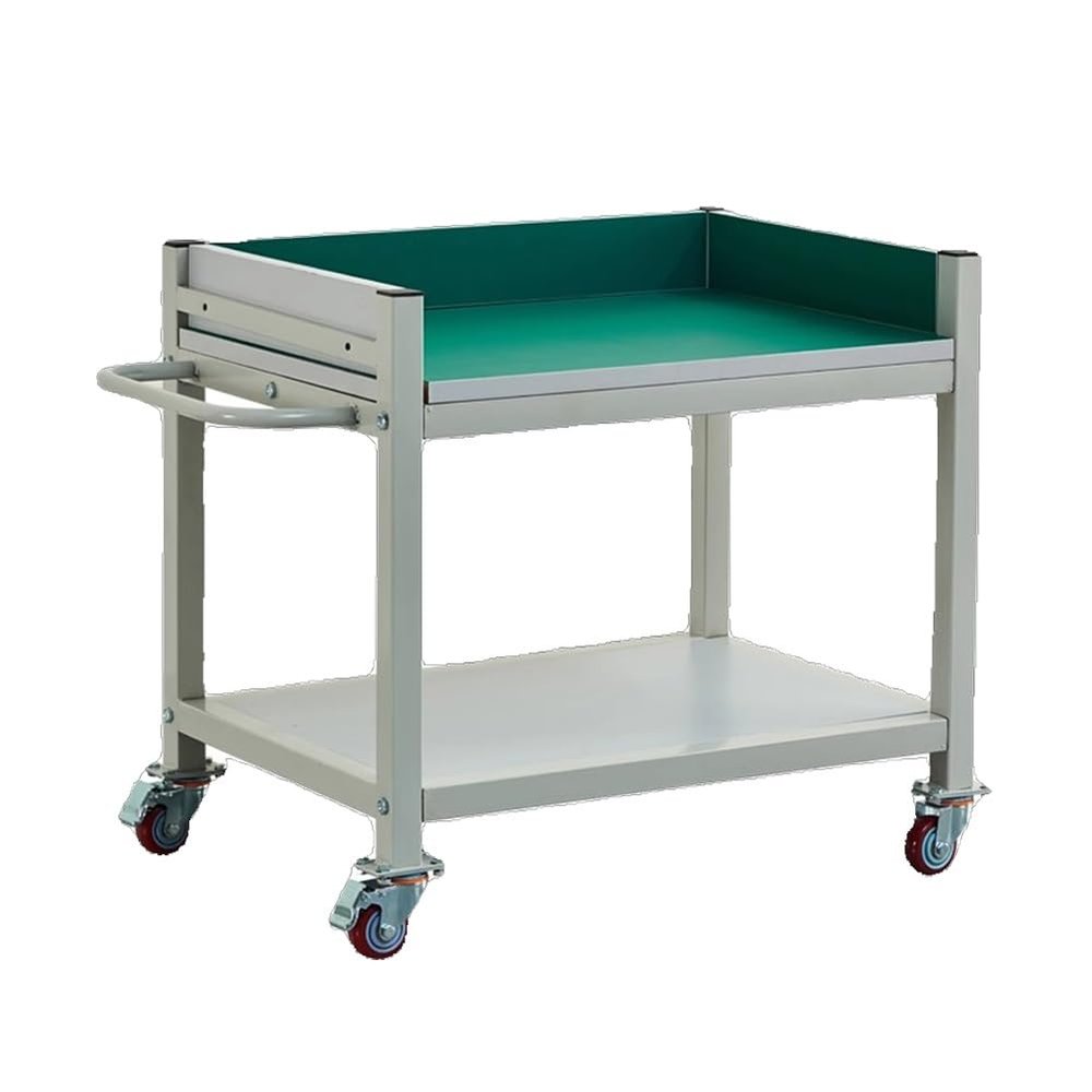 zklaseot Static-Free Mobile Workstation, Protect Your Electronics, Mobile Workstation for Electronics Multi-Layer with Wheels(2nd Floor,60X40x75cm)