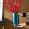 CKKNILV Flower Vase Simple and Luxurious Vase Ceramic Water Raised Flowers Living Room Dining Table Foyer Coffee Table Decoration Flower Arrangement and Ornaments Vase view 3
