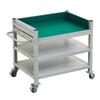zklaseot Antistatic Movable Workbench, Multi-Layer with Wheels for Workstation Workshop Test Bench Material Handling Trolley(3rd Floor,60X40x75cm) view 3
