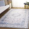 Safavieh Washable Rug Arizona Collection - 4' x 6', Grey & Blue, Slip Resistant & Easy to Clean, Ideal for Foyer, Kitchen, Nursery, Office, Bedroom (ARZ216F) view 1