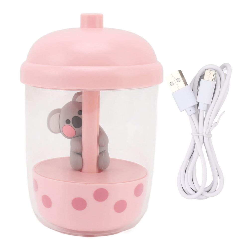 WGFOIP Portable Mini Cool Mist Humidifier, Koala Animal Design, Pink