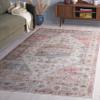 Safavieh Washable Rug Arizona Collection - 5' x 8', Olive & Red, Slip Resistant & Easy to Clean, Ideal for Living Room, Bedroom, Home Office, Dining Space (ARZ229X) view 1