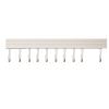 F&Y Wall Mounted Kitchen Hook Rack Space Aluminum Kitchen Utensils Hanger Non Punch Spoon Shovel Chopping Board Storage Rack White (10 Hooks 50cm) view 1