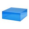 YJEUZCD Acrylic Risers Display, Versatile Square Retail Box, Candy Table Decorative Stand, Merchandise Storage, Product Platform Marketing Holders(Dark Blue,15.7x15.7x5.9in) view 1