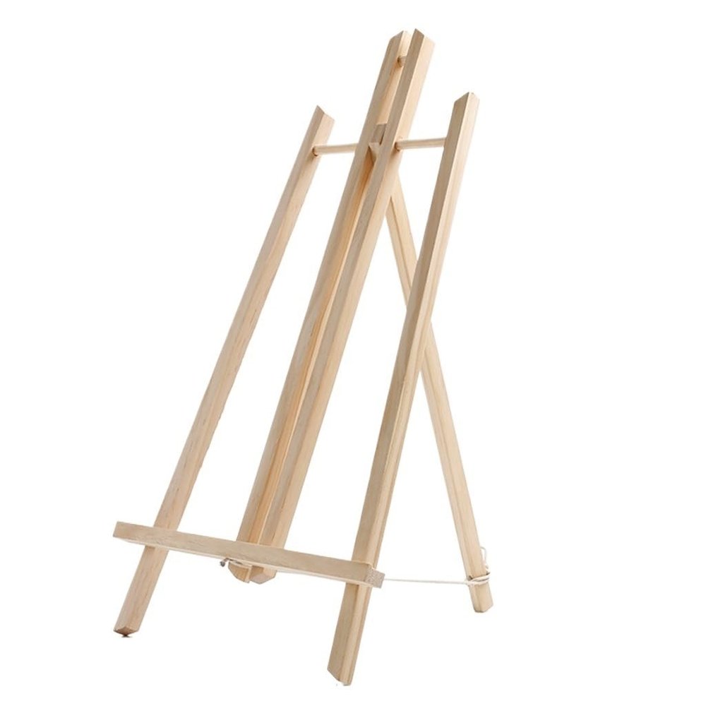 PGNEX Solid Wood Easel Tripod Foldable Fe Easel Sketch Display Table Easel Portable Painting Rack(Large)