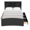 Woodpecker's Inc Captain Bed with 3 Drawers and Bookcase Headboard view 2