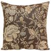 Charlotte Home Furnishings Decorative Pillow Covers for Couch 19x19 in Tapestry Throw Pillow Cover for Living Room Decor Peony Brown Floral Pillow Covers French Made Soft Cotton Jacquard Woven view 1