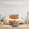 Charlotte Home Furnishings Decorative Pillow Covers for Couch 19x19 in Tapestry Throw Pillow Cover for Living Room Decor Peony Brown Floral Pillow Covers French Made Soft Cotton Jacquard Woven view 4