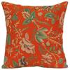 Charlotte Home Furnishings Decorative Pillow Covers for Couch 19x19 in Tapestry Throw Pillow Cover for Living Room Decor Peony Orange Floral Pillow Covers French Made Soft Cotton Jacquard Woven view 1
