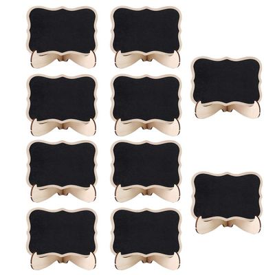 Mini Blackboard, Countrystyle Wooden Blackboard with Base for Bar Desktop for Wedding