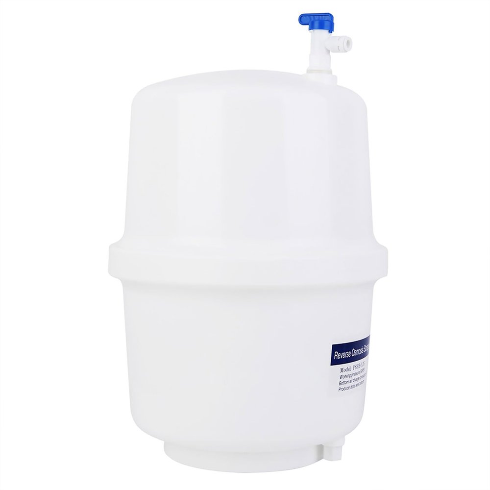 3.2 Gallon Pressurized Water Storage Tank with Ball Valve, Anti Aging, for RO System Water Purifier Accessory