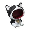 Yajuyi Cat Statue Art Craft Ornament Entrance Key Bowl Desktop Storage Container Candy Bowl for Cabinet, Black view 1