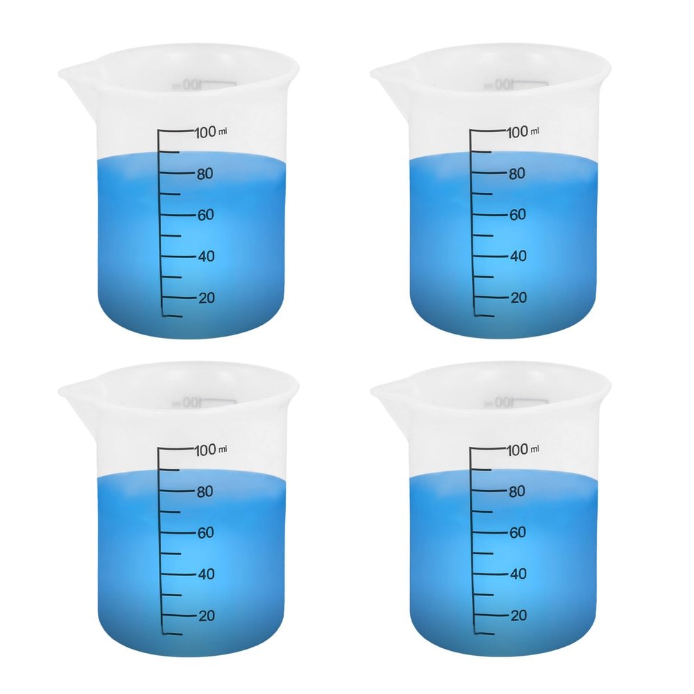 4pcs Laundry Detergent Cups, Premium Silicone Laundry Measuring Cup Convenient Liquid Detergent Measuring Cup Practical Tools Laundry Liquid Measuring Container for Laundry Room(White)