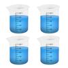 4pcs Laundry Detergent Cups, Premium Silicone Laundry Measuring Cup Convenient Liquid Detergent Measuring Cup Practical Tools Laundry Liquid Measuring Container for Laundry Room(White) view 1