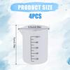4pcs Laundry Detergent Cups, Premium Silicone Laundry Measuring Cup Convenient Liquid Detergent Measuring Cup Practical Tools Laundry Liquid Measuring Container for Laundry Room(White) view 2