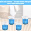 4pcs Laundry Detergent Cups, Premium Silicone Laundry Measuring Cup Convenient Liquid Detergent Measuring Cup Practical Tools Laundry Liquid Measuring Container for Laundry Room(White) view 4