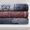Tribeca Living Organic Cotton King Oversized Blanket, Soft and Cozy, Yarn Dyed, Fade Resistant, Paisley view 3
