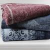 Tribeca Living Organic Cotton King Oversized Blanket, Soft and Cozy, Yarn Dyed, Fade Resistant, Paisley view 4