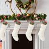 VIBILIA Christmas Stockings 4 Pack, 18 Inches Large Size Knitted Xmas Stocking for Fireplace, Holiday Party Decorations (White) view 4