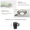 40 oz Stainless Steel cup,vaso de acero inoxidable, colddrinks, hot drinks,coffee cup for travel,car cup holder friendly,cup whit lid and straw,spill proof cup (deep lilac) view 4