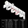 Ceiling Curtain Track Rail, Top/Side-Mounted Sliding Curtain Track, Aluminum Curtain Straight Track, Ripplefold Snap Track with Tape Set for Living Room Bedroom Room Divider(210cm(6.9FT)) view 3
