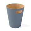 Umbra Woodrow 2-Gallon Modern Wooden Trash Can Wastebasket, Attractive Bin for Garbage or Recycling, Suitable for Home or Office, Slate Blue view 1