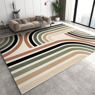 2x4 Runner Rug Retro Abstract Boho Rugs for Entryway, Geometric Rainbow Stripes Mid Century Washable Kitchen Rugs Soft Non Slip Anti Fatigue for Sink Laundry Indoor Hallways