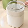 yanzhuen001 Fashionable Indoor Garbage Bin, Trash Can Household Large Capacity Toilet Office Living Room Paper Basket Kitchen Kitchen Waste Storage Bucket,Get More Storage(Orange,Medium) view 3