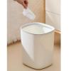 yanzhuen001 Fashionable Indoor Garbage Bin, Trash Can Household Large Capacity Toilet Office Living Room Paper Basket Kitchen Kitchen Waste Storage Bucket,Get More Storage(Orange,Medium) view 4