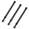 Spring Tension Rod, Goowin Small Tension Rod, 5/8" Diameter No Drilling Expandable Short Tension Rods Spring Rods, Tension Rods for Closet, Cupboard, Hanging Clothes, Black, 3 Pack (10-15.7 inch) view 1