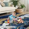 2x4 Runner Rug Navy Blue Marble Rugs for Entryway, Luxury Gold Abstract Washable Kitchen Rugs Soft Non Slip Anti Fatigue for Sink Laundry Indoor Hallways view 4