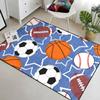 Sports Balls Carpet Rug - Balls Rug for Boys Kids Room Sports Rugs for Boys Bedroom, 5'7' view 3