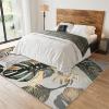 2x4 Runner Rug Modern Luxury Gold Green Tropical Rugs for Entryway, Rainforest Plants Monstera Palm Leaf Washable Kitchen Rugs Soft Non Slip Anti Fatigue for Sink Laundry Indoor Hallways view 3