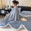 Cozy Soft Plush Thick Winter Blanket for Sofa Bedroom Living RoomPlush Fuzzy Fleece Throw Blanket Extra Large,Super Soft, Fluffy and Warm Blankets for Couch, Bed, All Season (White border)(B,150*200CM view 3