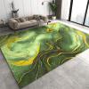 3x4 Rugs for Entryway Light Green Abstract Fluid Low Pile Area Rug, Olive Liquid Marble Kids Bedroom Rug Soft for Coffee Shop Living Room Under Table Game Room view 1