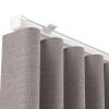 Wall/Ceiling Mount Curtain Track Rail, Heavy Duty Aluminum Water Wave Curtain Track Cross Closure for Better Light Blocking, Curtain Rod For Office, Living Room, Bedroom (100 cm - 600 cm)(600cm(19.7ft view 1