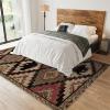 2x4 Runner Rug Retro Geometric Ethnic Rugs for Entryway, Abstract Animal Bear Washable Kitchen Rugs Soft Non Slip Anti Fatigue for Sink Laundry Indoor Hallways view 3