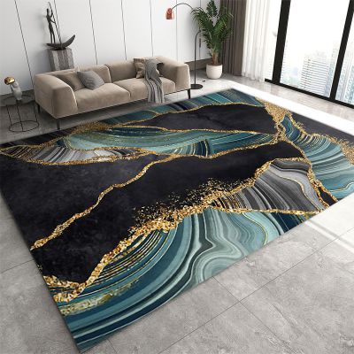 2x4 Runner Rug Luxury Gold-Plated Marble Rugs for Entryway, Abstract Black Green Washable Kitchen Rugs Soft Non Slip Anti Fatigue for Sink Laundry Indoor Hallways