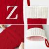 Yoochee 21 Inches Knitted Christmas Stockings with Initials, Large Red Custom Monogram Christmas Stockings with Letter, Personalized Xmas Decoration for Holiday Family Party(Red-H) view 3