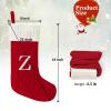 Yoochee 21 Inches Knitted Christmas Stockings with Initials, Large Red Custom Monogram Christmas Stockings with Letter, Personalized Xmas Decoration for Holiday Family Party(Red-H) view 4
