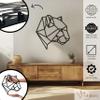 Violaura Geometric Bear Metal Wall Art - Easy to Install Hanging Animal Lover, Rustic Vibes, Nature Inspired, Creative Living, Indoor Art, Stylish Forms Perfect for Home, Living Room Decor (60" x 60") view 2