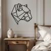 Violaura Geometric Bear Metal Wall Art - Easy to Install Hanging Animal Lover, Rustic Vibes, Nature Inspired, Creative Living, Indoor Art, Stylish Forms Perfect for Home, Living Room Decor (60" x 60") view 4