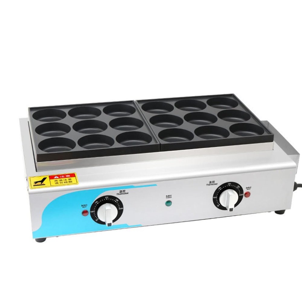 JYXYXSCP Commercial Electric Heating Red Bean Cake Machine, Egg Burger Machine, Stainless Steel Egg Burger Making Machine