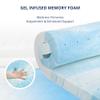 3 Inch Gel Memory Foam Mattress Topper King Size, Cooling Bed Topper for Pressure Relief with Removable Breathable Soft Cover, CertiPUR-US Certified view 3