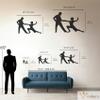 Violaura Dancing Couple Metal Wall Art - Easy to Install Hanging Romantic Dance, Passionate Silhouette, Love Art, Elegant Form, Tango Romance Perfect for Home, Living Room Decor (16.1" x 24.0") view 3